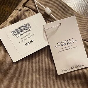Charles Tyrwhitt Brown Stretch Chinos 40x32